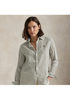 Classic Fit Striped Linen Shirt
