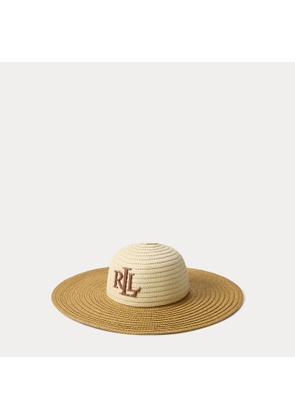 Two-Tone Straw Sun Hat