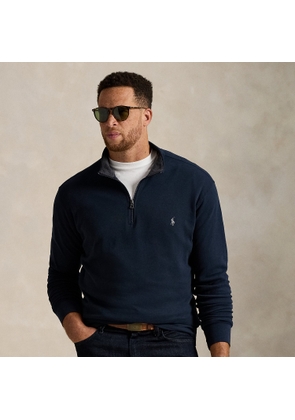 Big & Tall - Luxury Jersey Quarter-Zip Pullover