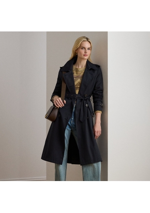 Petite - Double-Breasted Belted Trench Coat
