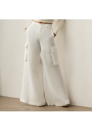 Carry Linen Wide-Leg Cargo Trouser