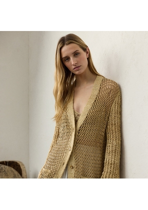 Silk-Suede Hybrid Cardigan