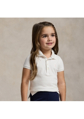 Stretch Cotton Mesh Polo Shirt