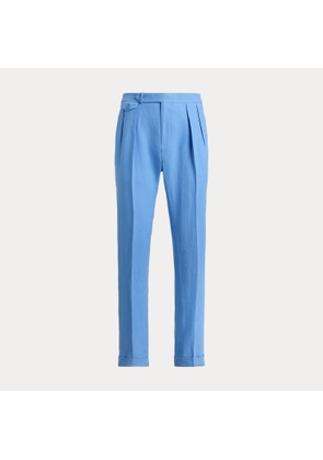 Pleated Linen Suit Trouser