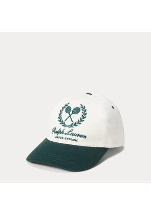 Crest-Embroidered Twill Ball Cap