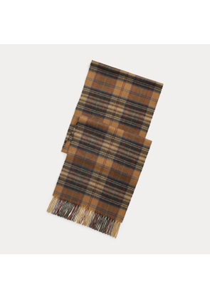 Plaid Wool-Cashmere Scarf