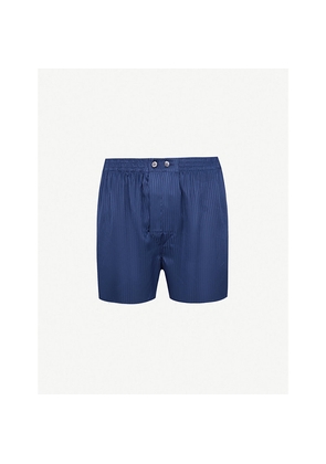 Mens Derek Rose Woburn Classic-Fit Silk Boxers