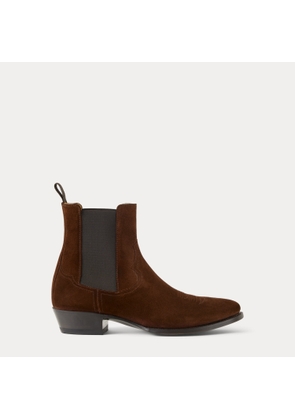 Calf-Suede Chelsea Western Boot