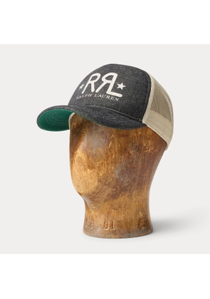 RRL Ranch Logo Denim Trucker Cap