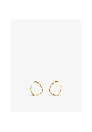 Womens Monica Vinader Nura 18ct Yellow-Gold Vermeil On Sterling Silver Reef Wrap Earrings