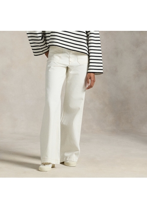 Denim Wide-Leg Sailor Trouser