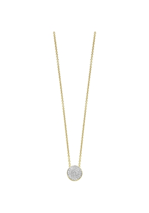 Womens Monica Vinader Fiji Button Diamond and 18ct Yellow Gold Vermeil Necklace