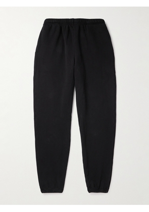 Les Tien - Tapered Garment-Dyed Cotton-Jersey Sweatpants - Men - Black - XS