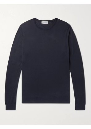 John Smedley - Hatfield Slim-Fit Sea Island Cotton Sweater - Men - Blue - S