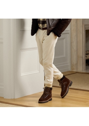 Cotton-Cashmere Fleece Trouser