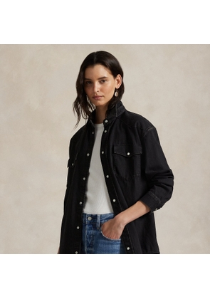 Big Fit Denim Western Shirt