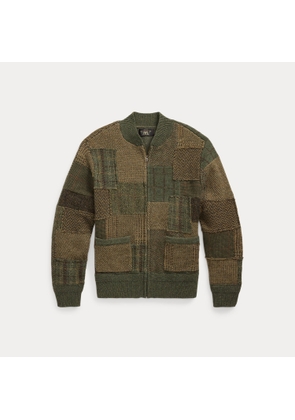 Patchwork Wool-Cashmere Jumper Jacket