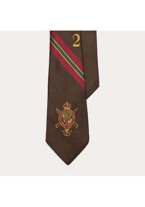 Vintage-Inspired Crest Silk Twill Tie