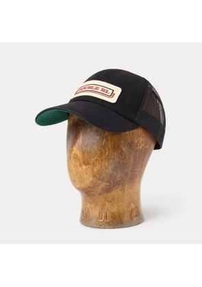Logo-Patch Denim Trucker Cap