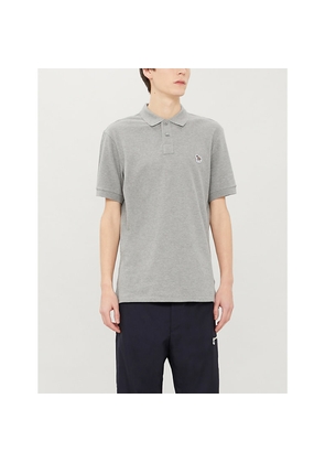 Mens PS by Paul Smith Zebra-Appliquéd Cotton-Piqué Polo Shirt