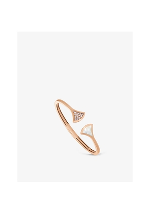 Bvlgari Diva's Dream 18ct Rose-Gold, Mother-Of-Pearl and 0.16ct Brilliant-Cut Diamond Bracelet