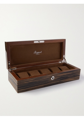 Rapport London - Heritage Lacquered Herringbone Cedar Watch Box - Men - Brown