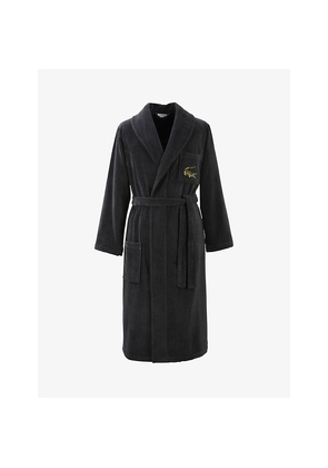 Lacoste L René Logo-Embroidered Cotton-Terry Bathrobe