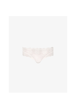 Womens Simone Perele Reva Floral Mesh and Lace Briefs