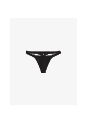 Womens Cou Cou Intimates Pointelle Mid-Rise Cotton Thong