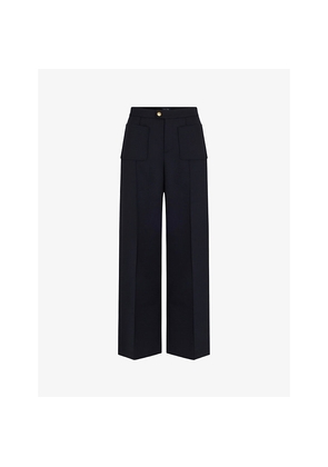Womens Soeur Harry Wide-Leg High-Rise Woven Trousers