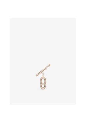 Messika Move Uno Pavé Drop 18ct Gold and 0.29ct Brilliant-Cut Diamond Ring