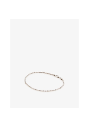 Mens Miansai Rope Chain Sterling Silver Polished Rhodium-Plated Bracelet