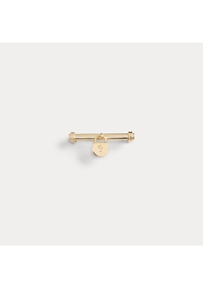 Gold-Plated Logo Padlock Charm Pin