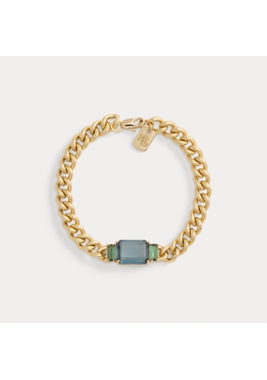 Gold-Plated Stone Flex Bracelet