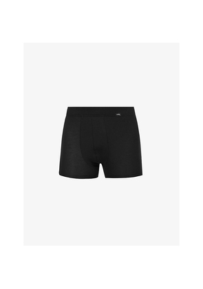 Mens Hanro Logo Stretch-Jersey Trunks