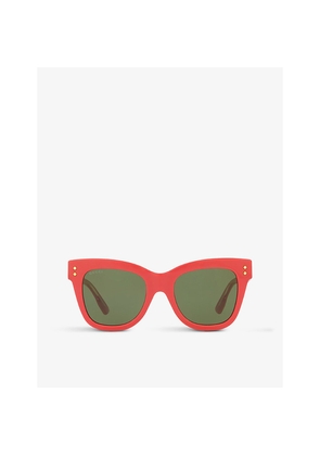 Womens Gucci Gg1082S Cat-Eye Acetate Sunglasses