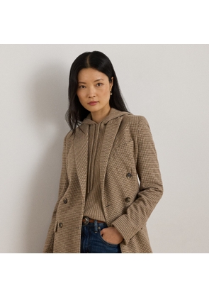 Double-Breasted Wool-Blend Twill Blazer