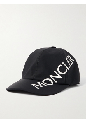 Moncler - Logo-Print Shell Baseball Cap - Men - Black