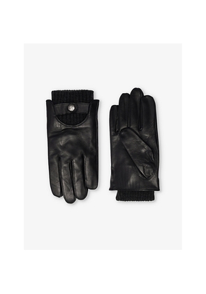 Mens Dents Touch Leather Touchscreen Gloves