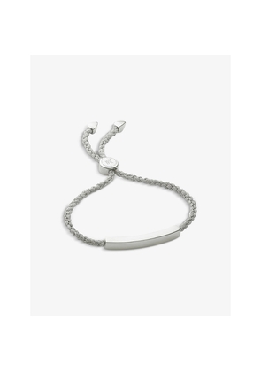 Womens Monica Vinader Linear Sterling Silver Friendship Bracelet