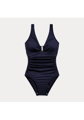 Shirred Ring-Front One-Piece