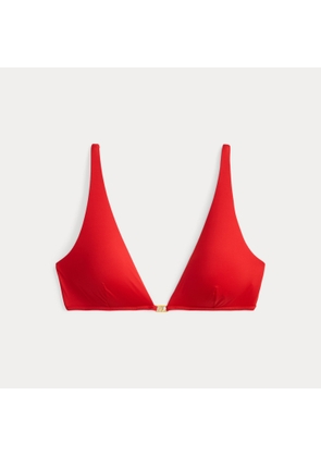 Logo-Trim Triangle Bikini Top