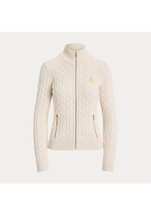 Cable-Knit Full-Zip Jumper