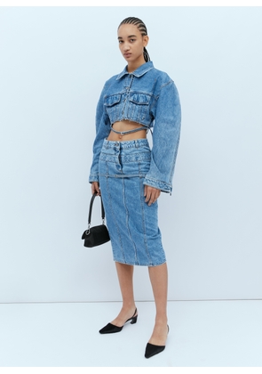 Jacquemus La Jupe De Nimes Criollo Denim Skirt - Woman Skirts Blue 25