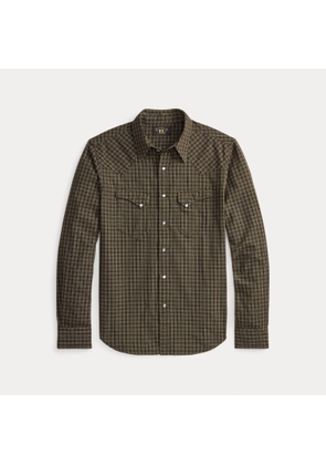 Slim Fit Checked Western Shirt