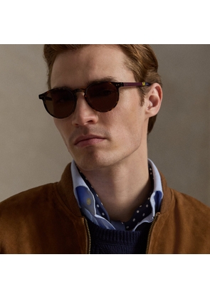 Rugby-Stripe Round Sunglasses