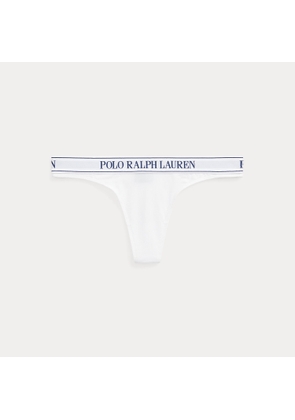 Repeat-Logo Mid-Rise Thong