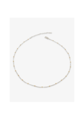 Womens Monica Vinader Beaded Recycled Sterling Silver and 18ct Yellow-Gold Vermeil Chain Necklace