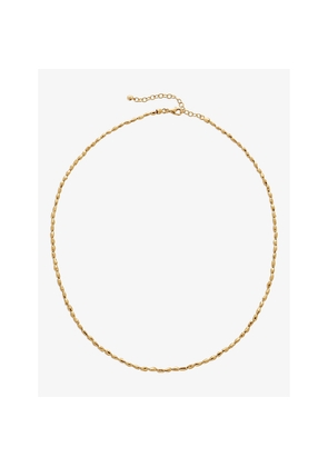 Womens Monica Vinader Mini Nugget 18ct Yellow Gold-Plated Vermeil Sterling Silver Necklace