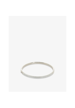Womens Monica Vinader Diamond Essential Sterling Silver and 0.45ct Pavé-Set Diamond Bracelet